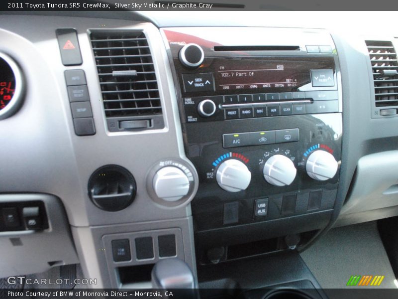 Silver Sky Metallic / Graphite Gray 2011 Toyota Tundra SR5 CrewMax