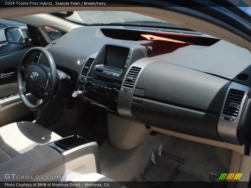 Seaside Pearl / Brown/Ivory 2004 Toyota Prius Hybrid