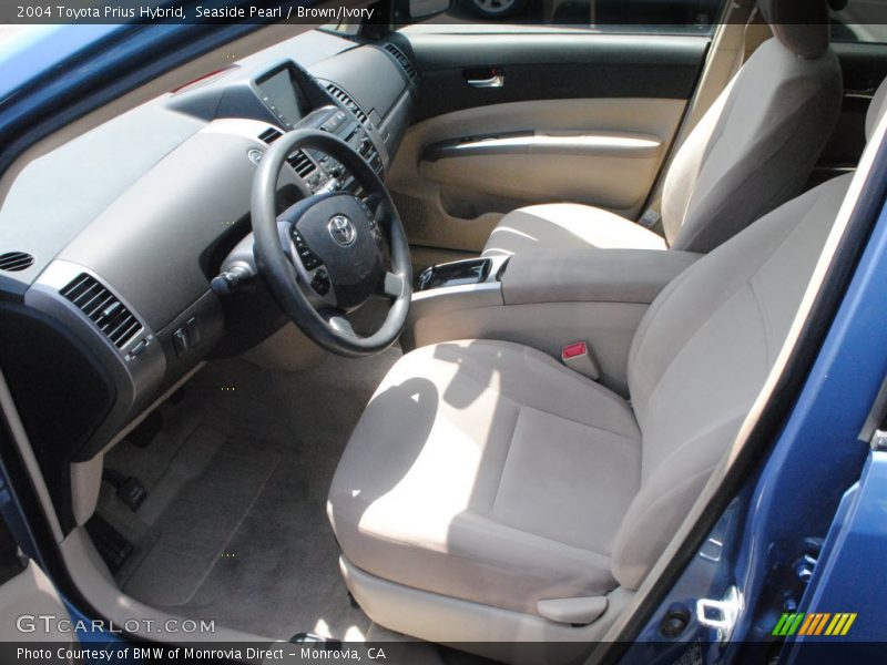 Seaside Pearl / Brown/Ivory 2004 Toyota Prius Hybrid