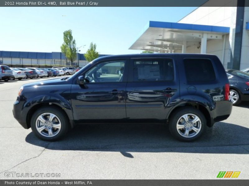 Bali Blue Pearl / Gray 2012 Honda Pilot EX-L 4WD