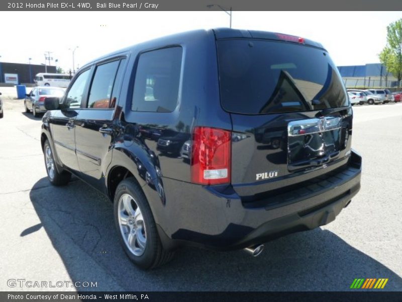 Bali Blue Pearl / Gray 2012 Honda Pilot EX-L 4WD