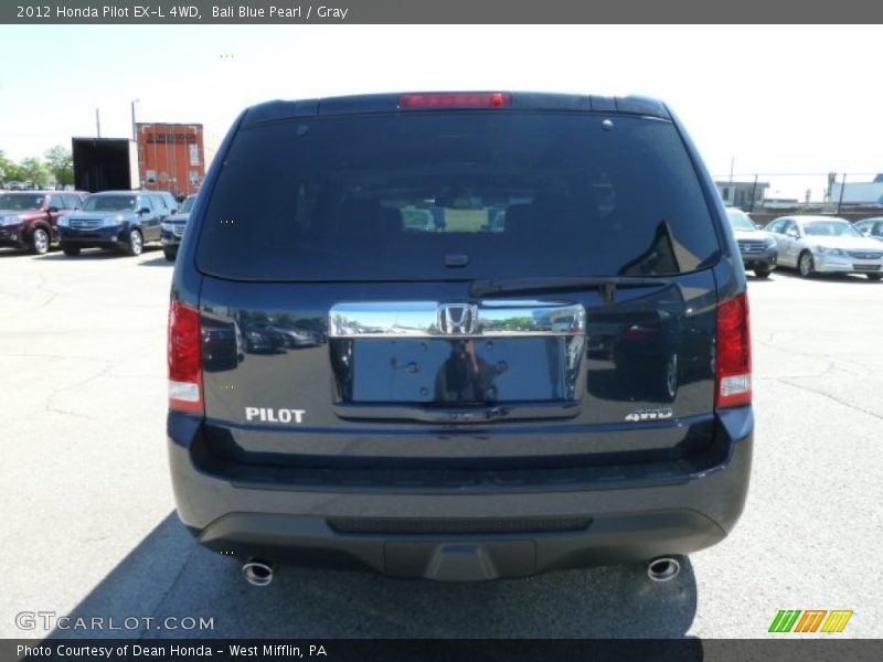 Bali Blue Pearl / Gray 2012 Honda Pilot EX-L 4WD