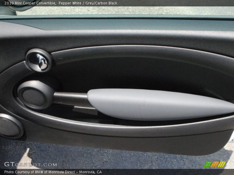Pepper White / Grey/Carbon Black 2010 Mini Cooper Convertible