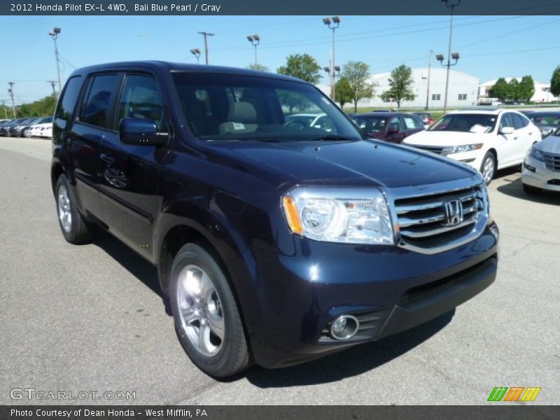 Bali Blue Pearl / Gray 2012 Honda Pilot EX-L 4WD