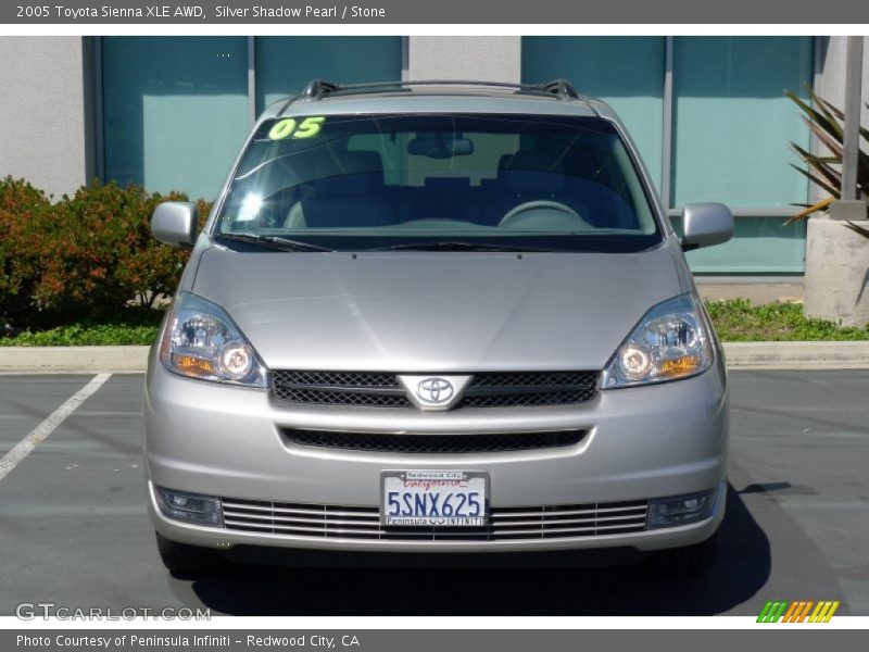 Silver Shadow Pearl / Stone 2005 Toyota Sienna XLE AWD