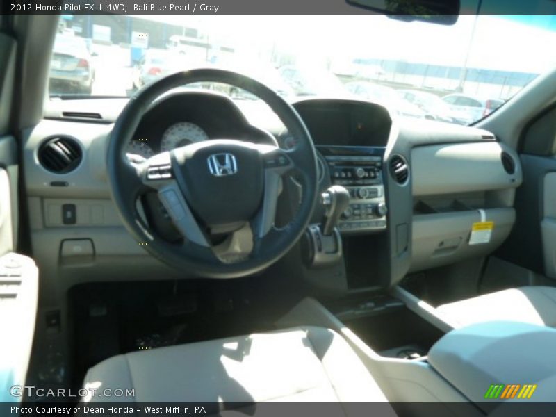 Bali Blue Pearl / Gray 2012 Honda Pilot EX-L 4WD