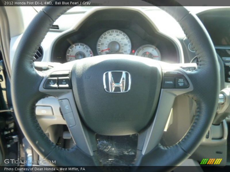 Bali Blue Pearl / Gray 2012 Honda Pilot EX-L 4WD