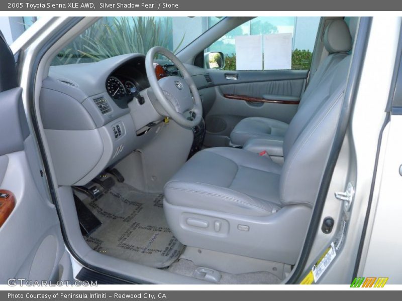 Silver Shadow Pearl / Stone 2005 Toyota Sienna XLE AWD
