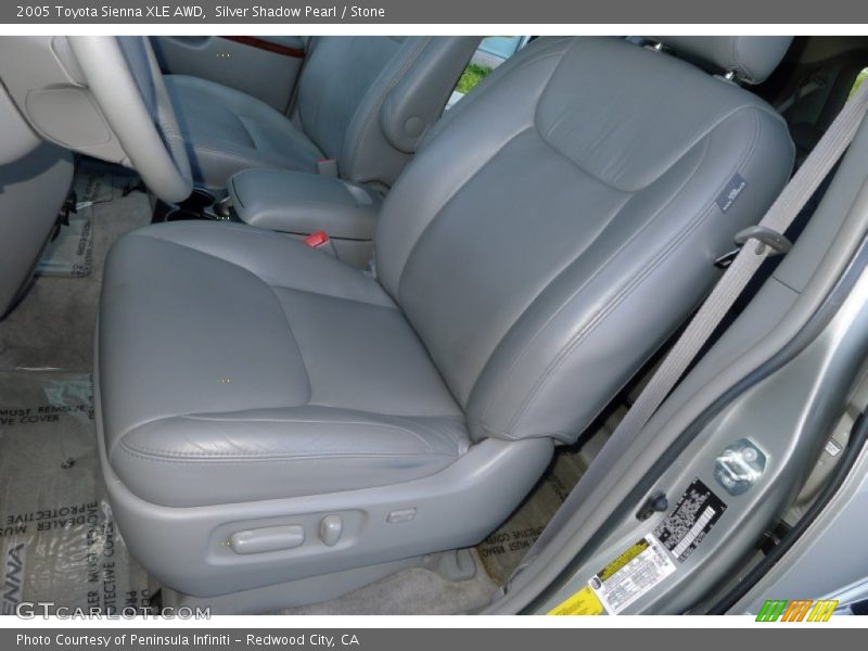 Silver Shadow Pearl / Stone 2005 Toyota Sienna XLE AWD