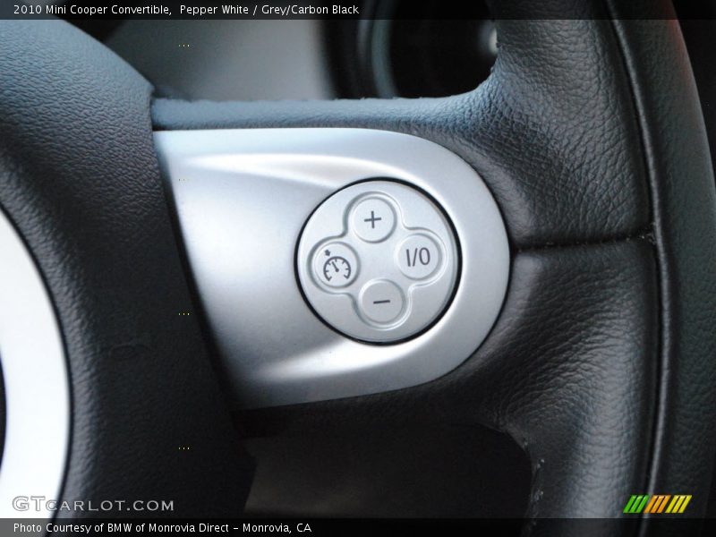 Pepper White / Grey/Carbon Black 2010 Mini Cooper Convertible