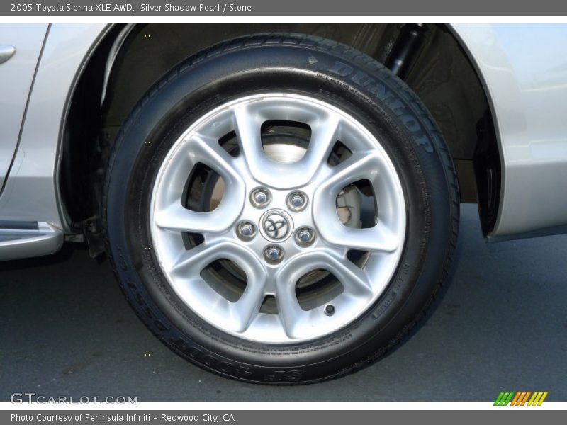 Silver Shadow Pearl / Stone 2005 Toyota Sienna XLE AWD