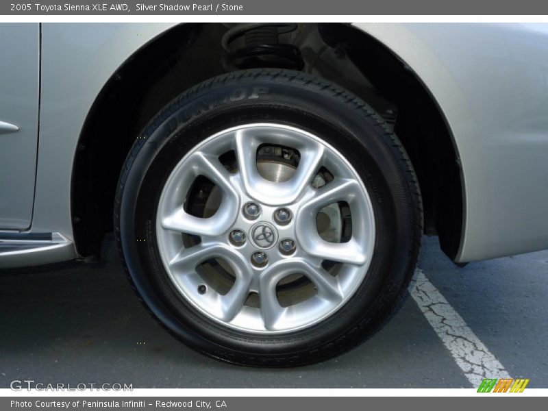 Silver Shadow Pearl / Stone 2005 Toyota Sienna XLE AWD