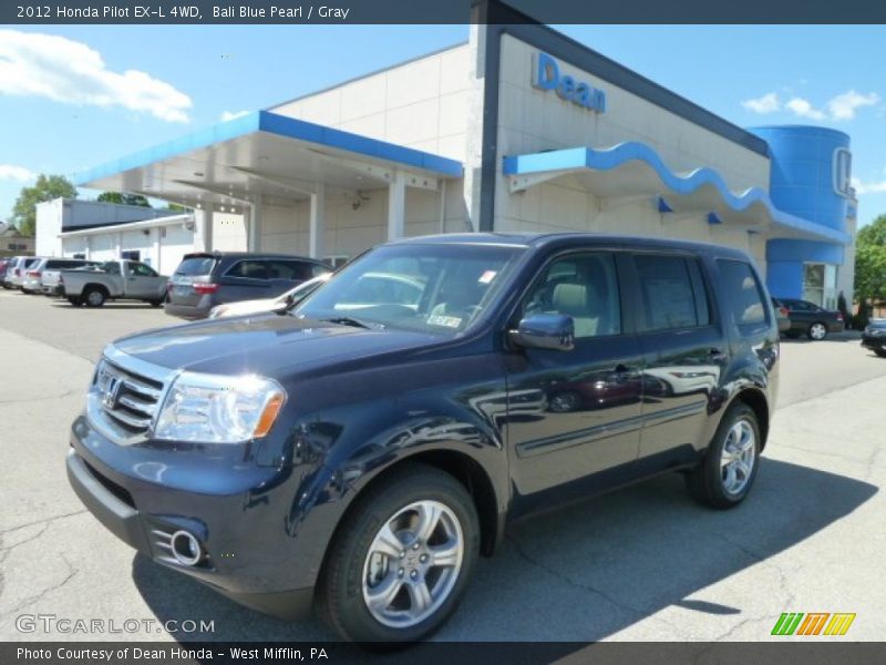 Bali Blue Pearl / Gray 2012 Honda Pilot EX-L 4WD