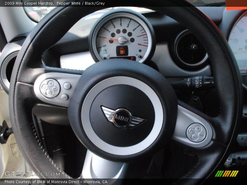 Pepper White / Black/Grey 2009 Mini Cooper Hardtop