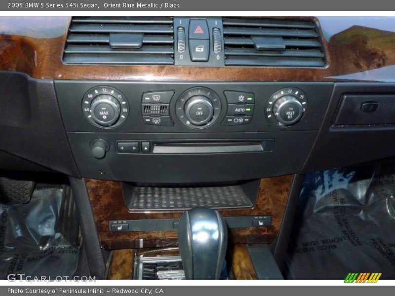 Orient Blue Metallic / Black 2005 BMW 5 Series 545i Sedan