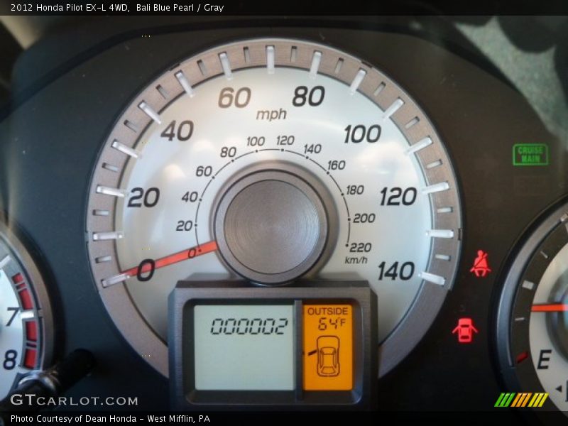 Bali Blue Pearl / Gray 2012 Honda Pilot EX-L 4WD