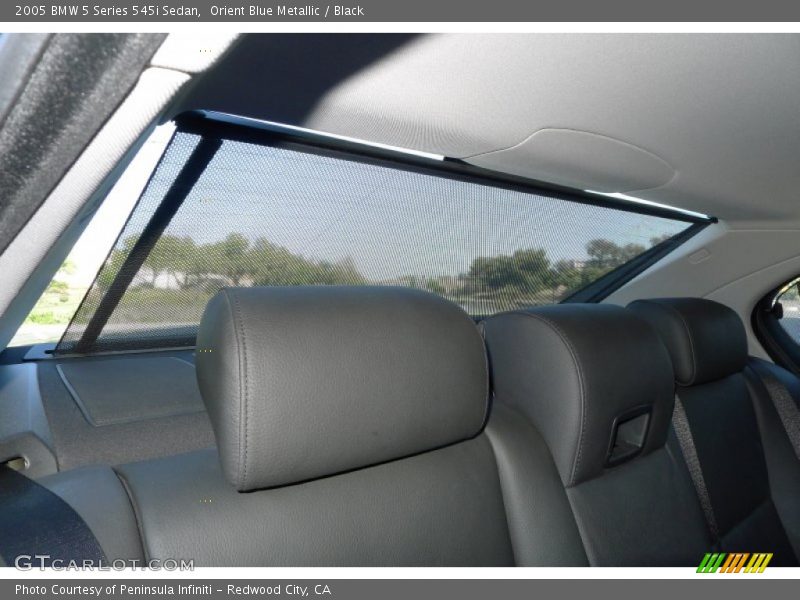 Orient Blue Metallic / Black 2005 BMW 5 Series 545i Sedan