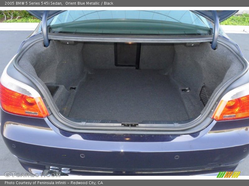 Orient Blue Metallic / Black 2005 BMW 5 Series 545i Sedan