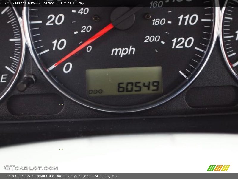 Strato Blue Mica / Gray 2006 Mazda MPV LX