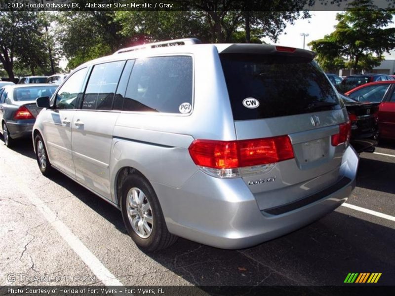 Alabaster Silver Metallic / Gray 2010 Honda Odyssey EX