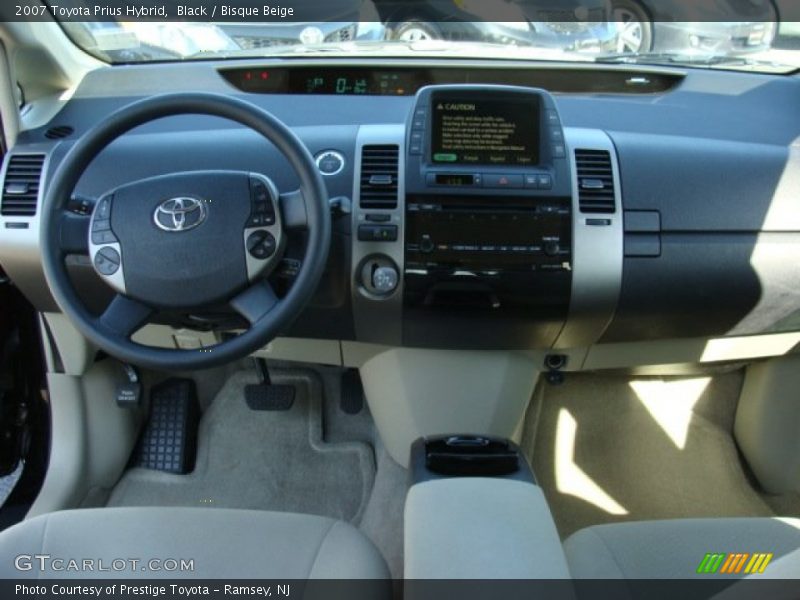 Black / Bisque Beige 2007 Toyota Prius Hybrid