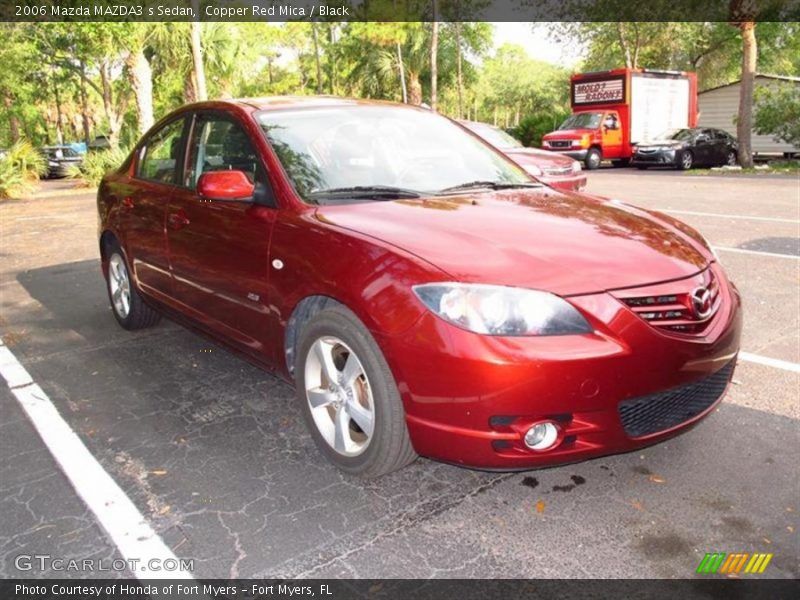 Copper Red Mica / Black 2006 Mazda MAZDA3 s Sedan