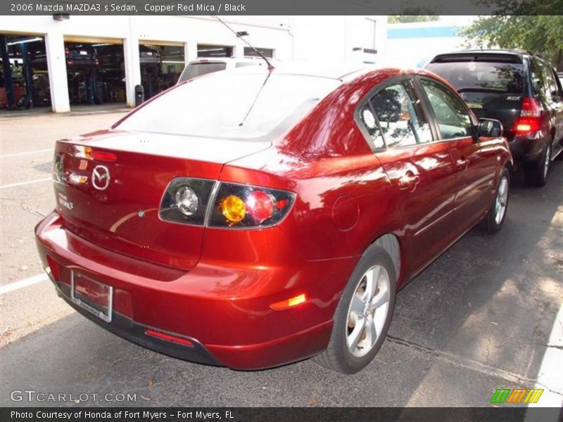 Copper Red Mica / Black 2006 Mazda MAZDA3 s Sedan