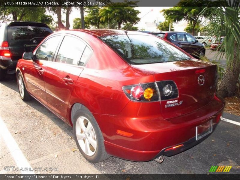 Copper Red Mica / Black 2006 Mazda MAZDA3 s Sedan