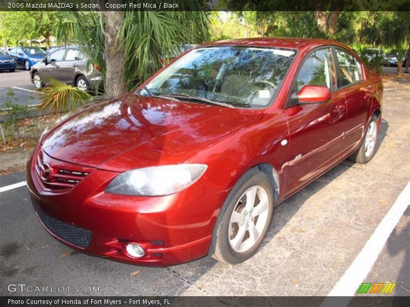 Copper Red Mica / Black 2006 Mazda MAZDA3 s Sedan