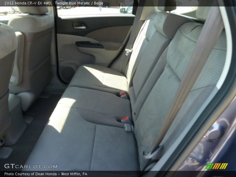 Twilight Blue Metallic / Beige 2012 Honda CR-V EX 4WD