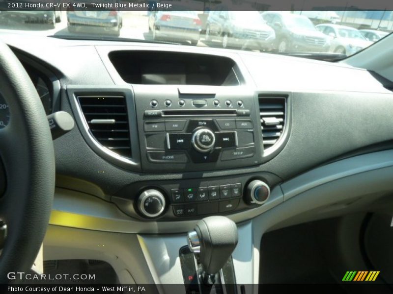 Twilight Blue Metallic / Beige 2012 Honda CR-V EX 4WD