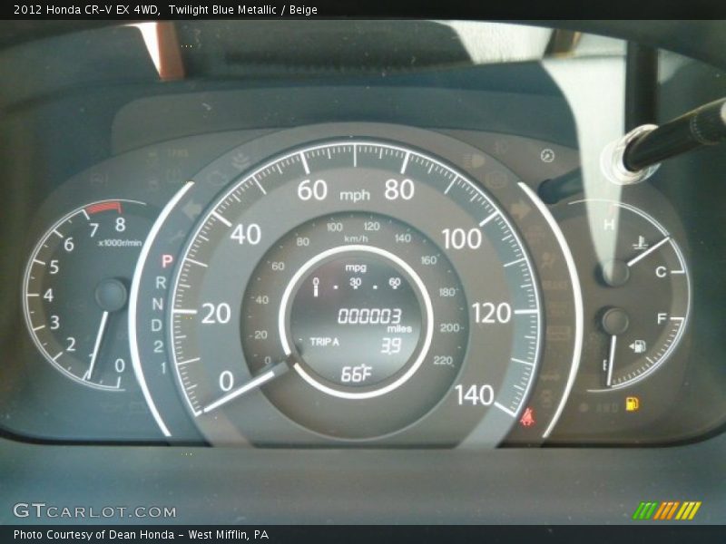  2012 CR-V EX 4WD EX 4WD Gauges