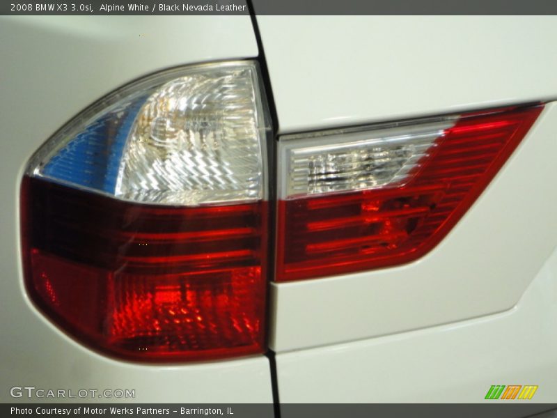 Alpine White / Black Nevada Leather 2008 BMW X3 3.0si
