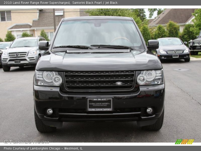 Santorini Black Pearl / Jet Black 2010 Land Rover Range Rover Supercharged