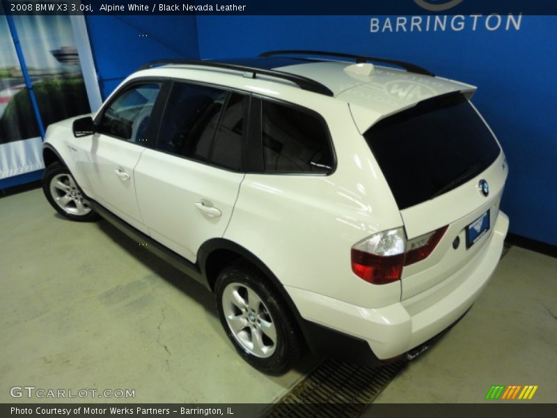 Alpine White / Black Nevada Leather 2008 BMW X3 3.0si