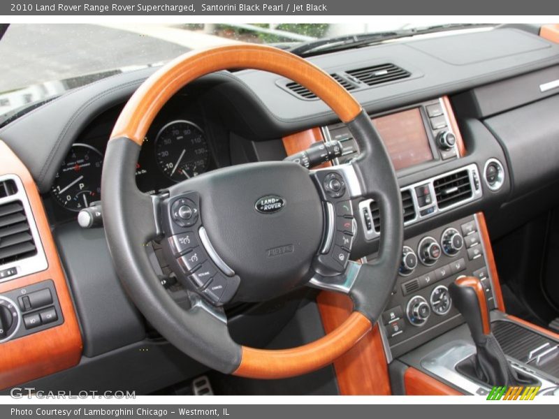 Santorini Black Pearl / Jet Black 2010 Land Rover Range Rover Supercharged