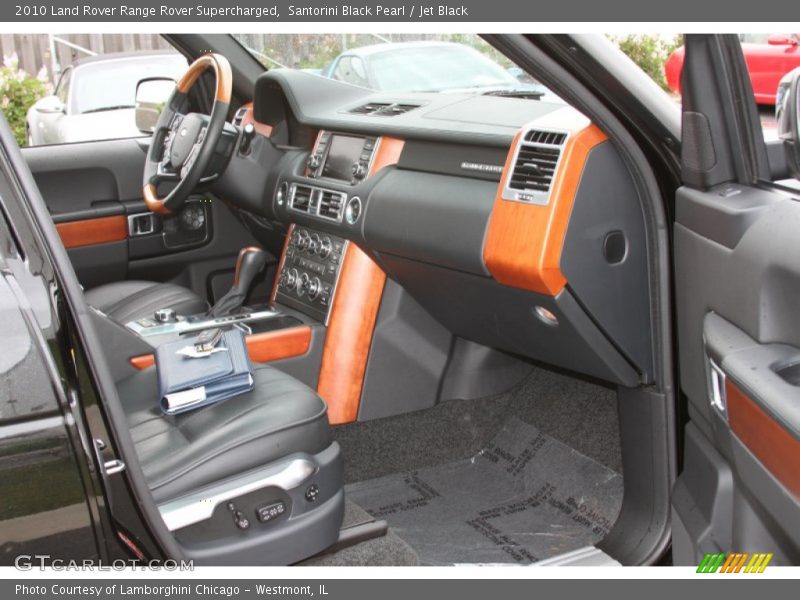 Santorini Black Pearl / Jet Black 2010 Land Rover Range Rover Supercharged