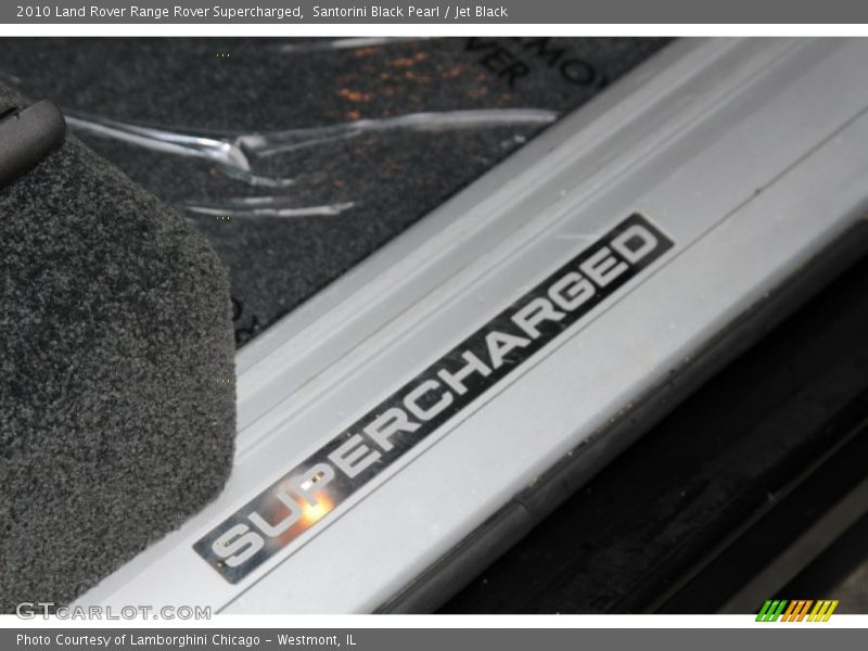 Santorini Black Pearl / Jet Black 2010 Land Rover Range Rover Supercharged