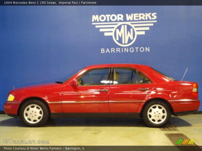 Imperial Red / Parchment 1994 Mercedes-Benz C 280 Sedan