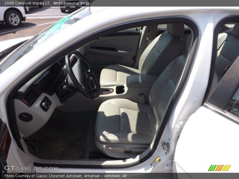 White / Neutral Beige 2008 Chevrolet Impala LT