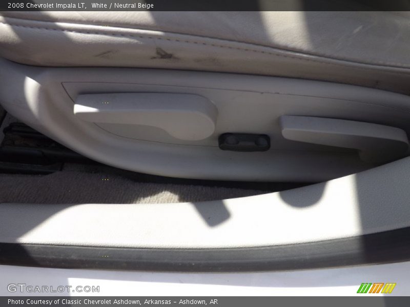 White / Neutral Beige 2008 Chevrolet Impala LT