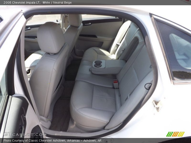 White / Neutral Beige 2008 Chevrolet Impala LT