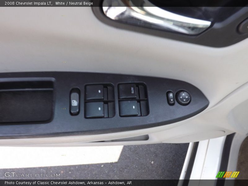 White / Neutral Beige 2008 Chevrolet Impala LT