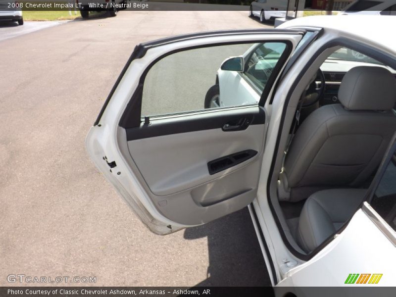 White / Neutral Beige 2008 Chevrolet Impala LT
