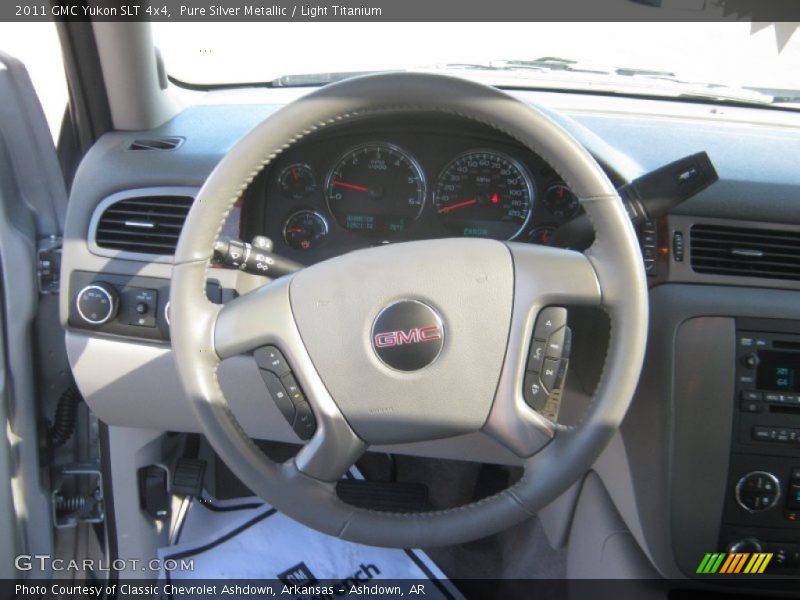 Pure Silver Metallic / Light Titanium 2011 GMC Yukon SLT 4x4