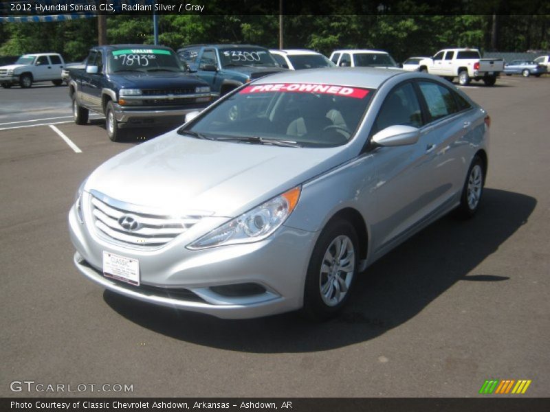 Radiant Silver / Gray 2012 Hyundai Sonata GLS