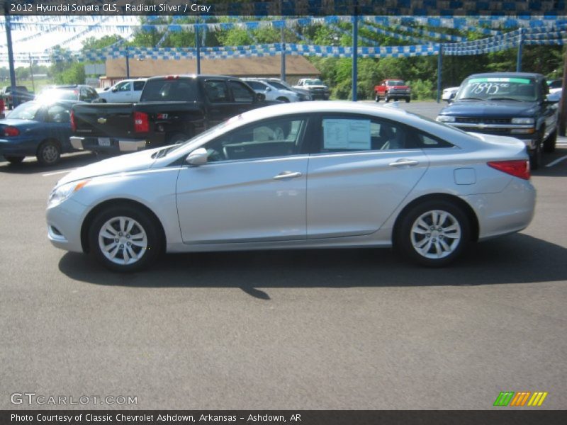Radiant Silver / Gray 2012 Hyundai Sonata GLS
