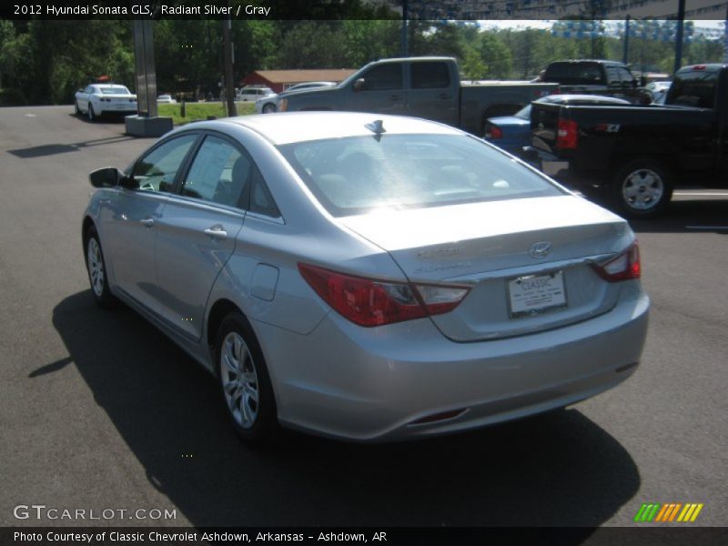 Radiant Silver / Gray 2012 Hyundai Sonata GLS