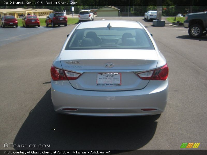 Radiant Silver / Gray 2012 Hyundai Sonata GLS