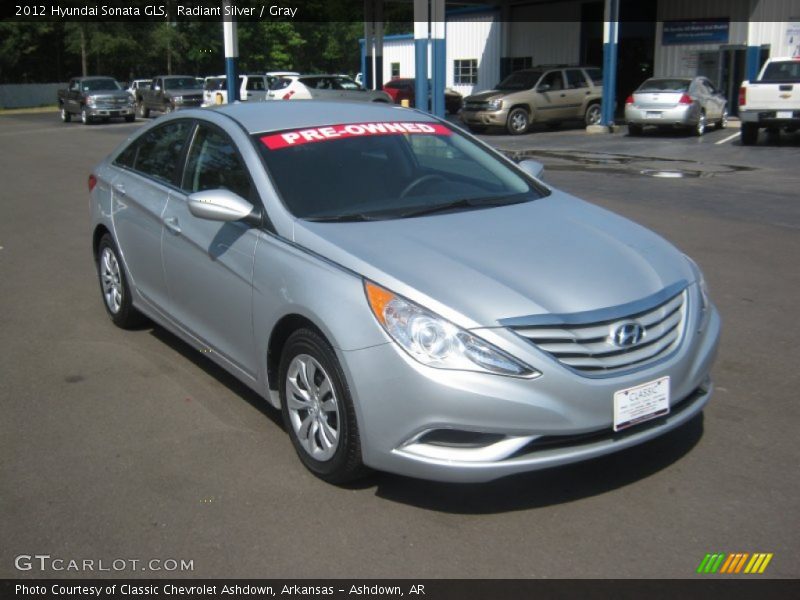 Radiant Silver / Gray 2012 Hyundai Sonata GLS